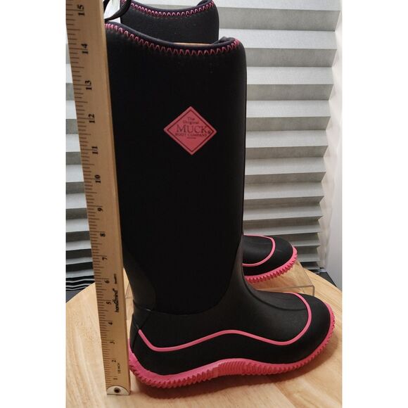 Muck Boot Tall Sporty Boots – Women’s 7 – Multi-Season – Black & Pink - Picture 4 of 14